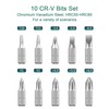Deselen Ratcheting Screwdriver with Magnetic Bit Ratchet, Multi Bit Set,