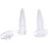 Pack of 100 Reaction Vessels, Transparent Centrifuge Tubes, Micro Tubes