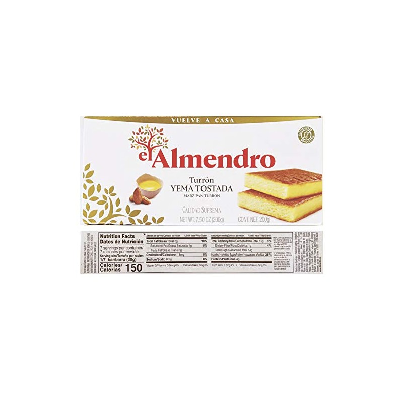El Almendro Turron 3 Variety Pack- Toasted Egg Yolk Turron