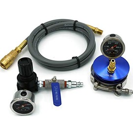 Turbo Boost Leak Testers Duramax 6.6L Premium Pressure Test to 60 PSI - Billet End Cap w/60 PSI Boost Gauge, Fix P0299 Code Restore Torque! (with 150 PSI Regulator)