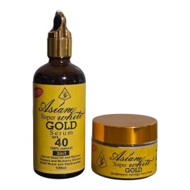 Asiane Super White Gold Serum And Strong Glutathione Gold Face Cream Spf 40