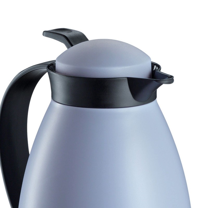 Cilio Imola Insulated Beverage Server with Glass Liner, Blue/Gray, 34