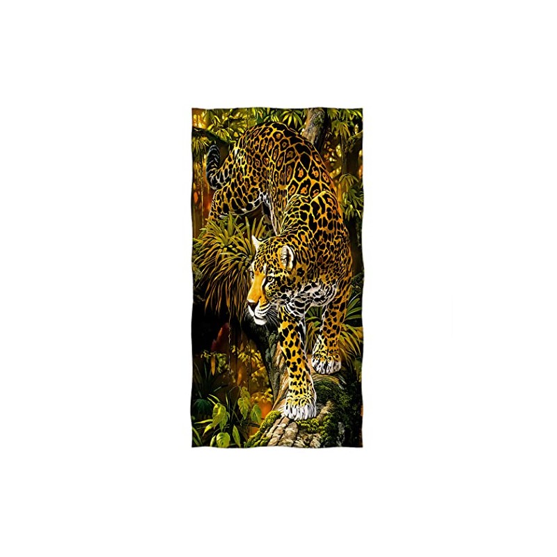 Violetpos Bath Towel Jungle Golden Cheetah 70 cm x 140