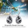 YYmqmq Dragonfly Dangle Earrings 925 Sterling Silver Black Onyx Earrings
