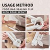 Cosmeria Closure Clips With Easy Spout, 6.7 Inch Clip, Durable,