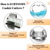 LUBTOSMN Butterfly Cookie Cutter Set-Size 3.9" 3.1" 2.4"-3 Piece-Butterfly Fondant