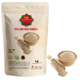 Psyllium Husk Powder 500g | 100% Pure Natural Fibre | Vegan Non-GMO | High Soluble Fibre | Ideal for Baking, Smoothies & Fibre Drinks | Fine Ground Psyllium Powder