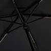 Francfranc Flanc Blackout Wave Piping Folding Umbrella, 19.7 inches (50