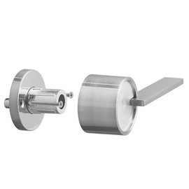 Berlin Modisch Zero Gravity Urban Series Dummy Lever Door Handle Pack of 2 Non-Turning Single Side Pull Only Lever Set [for Closet or French Doors] Heavy Duty – Satin Nickel Finish