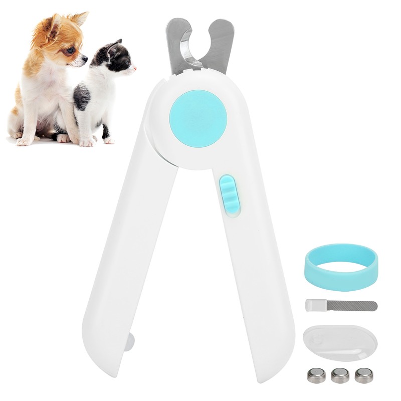 LED Pet Nail Clippers Durable Avoid Over Cutting Pet Nail