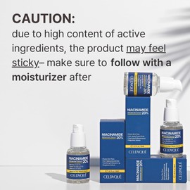 Niacinamide 20% + Hyaluronic Acid 1% Serum for Face w/Green Tea Extract - Pore Minimizer, Even Skin Tone, Fine Line Vitamin B3 Beta-Glucan Korean Skincare