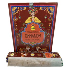 Sreevani Incense Sticks |Indian Heritage|High Perfume| Gift Pack of 12(15g ea.) -Cinnamon, Brown, 8906037225336