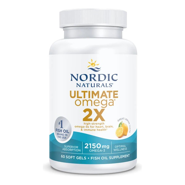 Omega 3 Nordic Naturals Salud Cerebral Sabor Limón 60 Caps