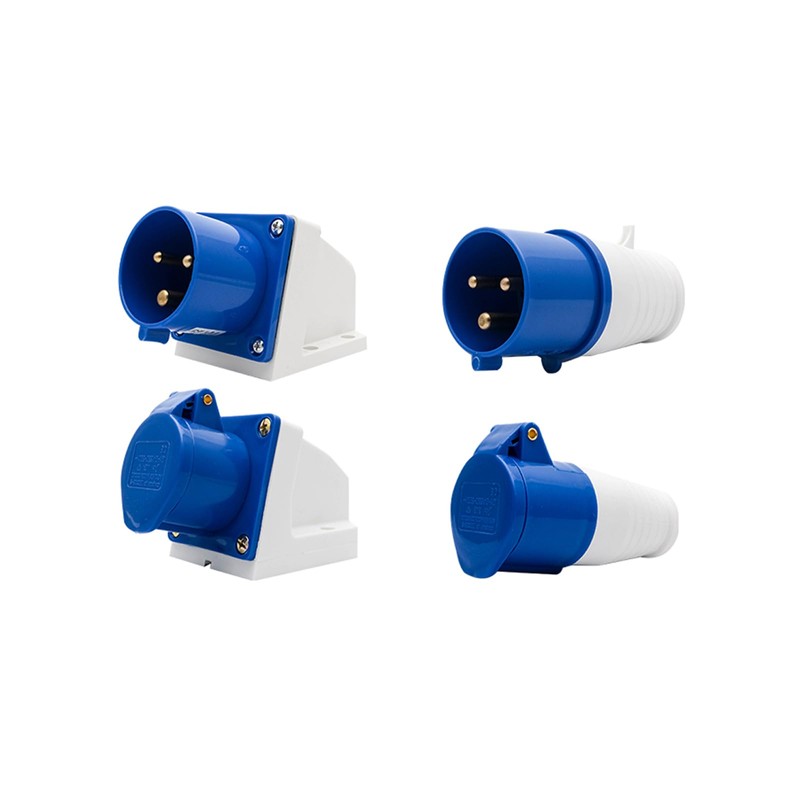 3 Pin Blue Industrial Plug IP44 32A 240V Replacement Plugs
