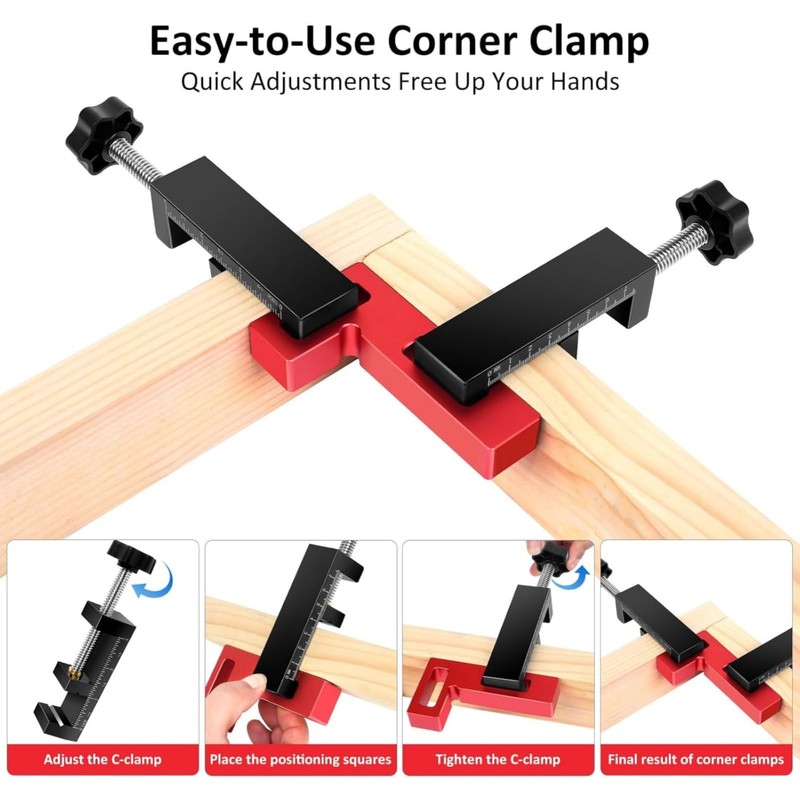 Zeyfon Corner Clamps for Woodworking - Durable & Versatile 90