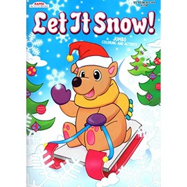 Kappa Books Christmas Edition Holiday - Jumbo Coloring and Activity Book - Let it Snow