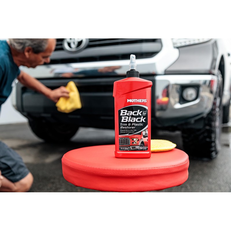 Mothers Back-To-Black Plastic Trim and Plastic Restorer Liquid 12 oz.