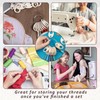 100 Pcs Wood Thread Drops,Floss Drops Cross Stitch,Embroidery Floss Organizer