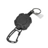 2 PCS Retractable Key Chain High Resiliency 31.5in Frosted Shell