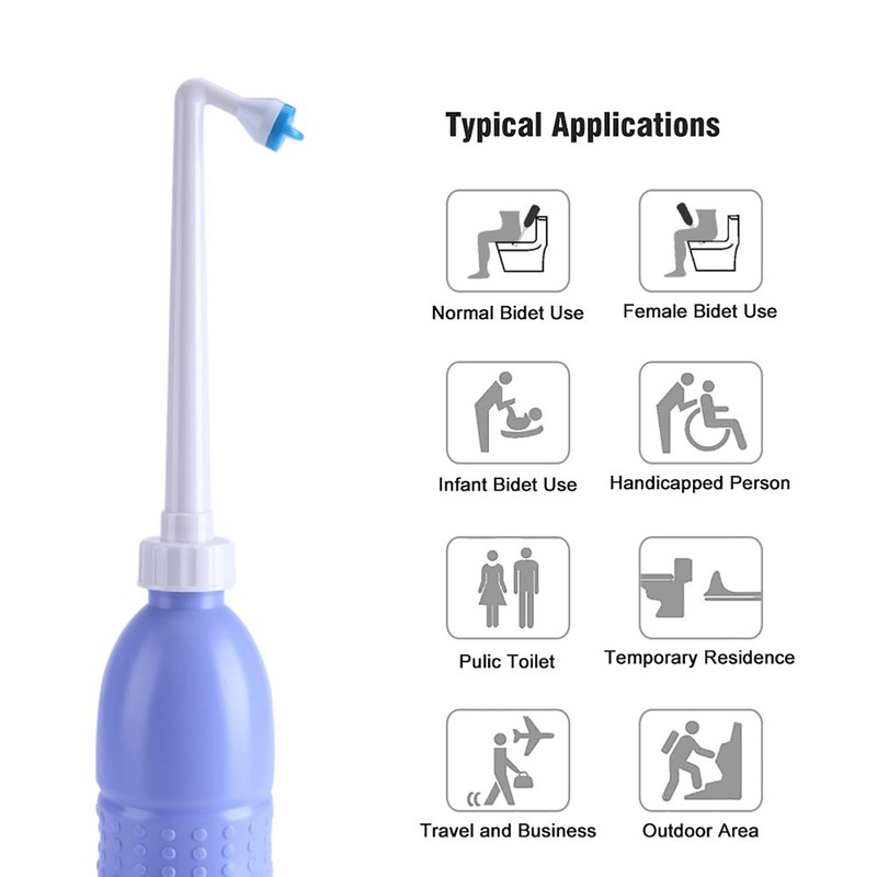 Portable Bidet Sprayer Handheld Hand Spray Water Washing Toilet Bathroom
