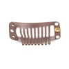 20pcs 9-Teeth Stainless Snap Comb Wig Clips, Hair Extension Clips,