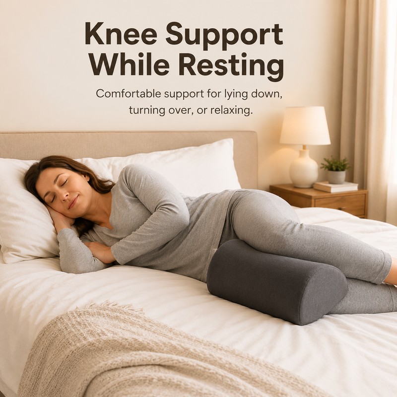 Ergonomic Foot Pillow for Sleep & Rest – Polyester/Cotton Leg