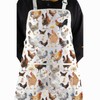 JTOUK Funny Chickens Kitchen Apron Rooster Lover Gift Farmhouse Gift