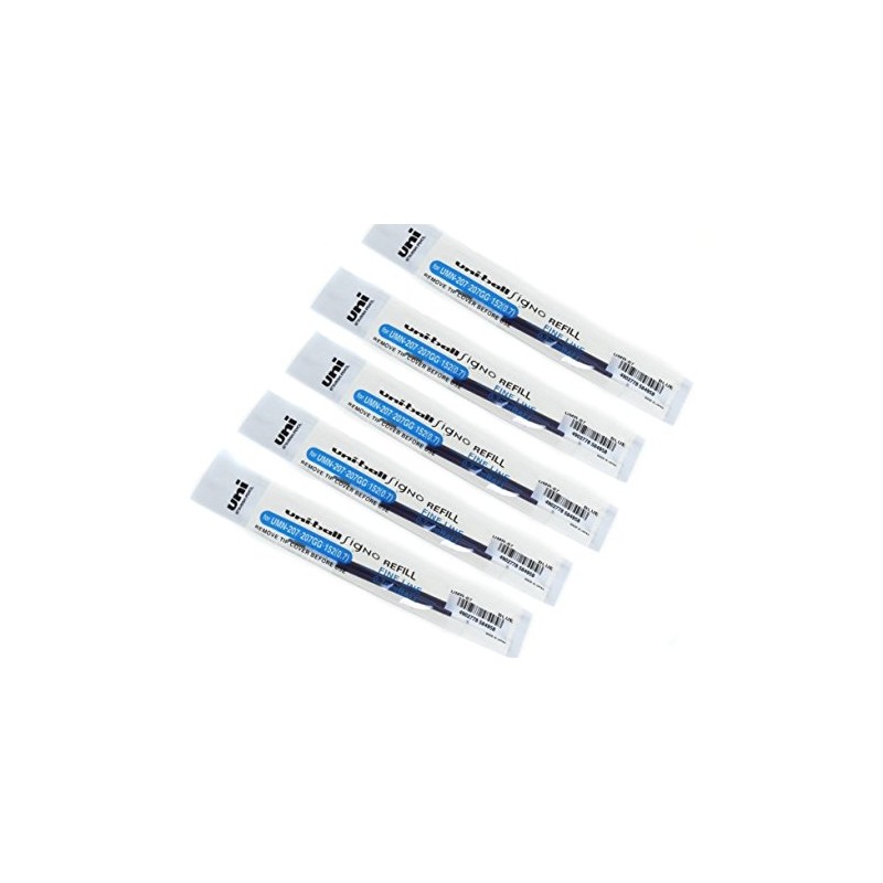 5 x uni-ball UMR-87 refill refills for Signo Uni-ball 207,