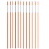 Snowpole Driveway Snow Poles Reflective Orange Markers 48" (12 Poles)