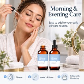 Hyaluronic Acid Face Serum for Daily Skincare – Hydrating Essence Liquid for Moisturizing Facial Care Routine