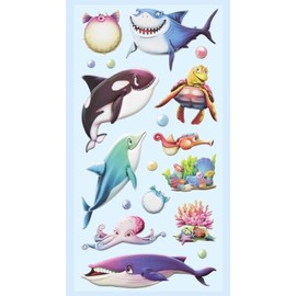 Softy Sticker Sea Creatures, Shark, Whale, Dolphin