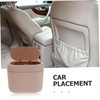 Ipetboom Hanging Car Trash Can with Lid Small Plastic Vehicle