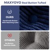 MAXYOYO Folding Sofa Bed, L-Shaped Convertible Sofa Bed with Armrest