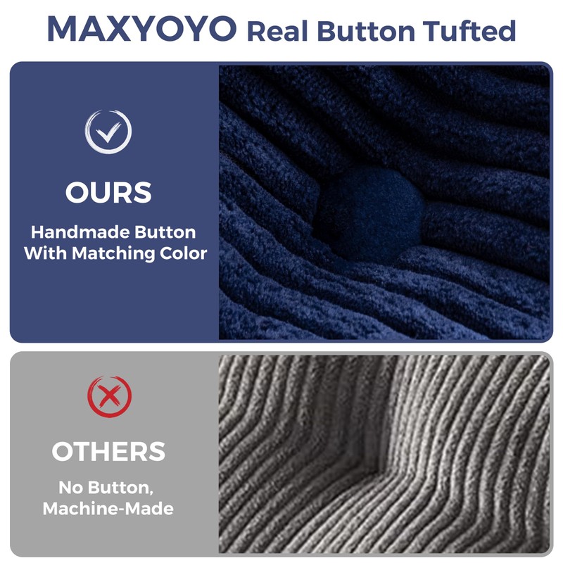 MAXYOYO Folding Sofa Bed, L-Shaped Convertible Sofa Bed with Armrest