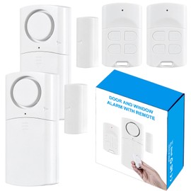 Door Alarm with Remote, Wireless Window Alarms 120DB Open Sensor with Multiple Modes, Pool Door Alarm for Child and Elder Safety