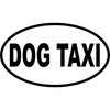 CafePress Dog Taxi Oval Sticker Oval Car Bumper Sticker