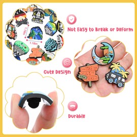 30 PCS Cute Pins Bulk,Funny Backpack Pin Lapel Badge Pins Set Different Camping Brooch Pins for Backpacks,Jackets,Hats,Bags