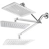 AquaSpa Giant 9-inch Diagonal Square Rain Shower Head PLUS 11-inch