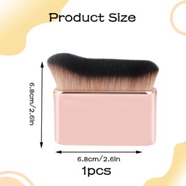 TYVOM Tanning Brush, Fake Tan Brush Self Tanner Brush Portable Body Makeup Foundation Brush Applicator Highlighter Brush Blending Brush for Leg, Body and Face Makeup, Rose Gold