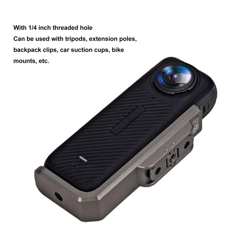Horizontal Mount for Insta 360 X4, Aluminum Alloy Horizontal Adapter