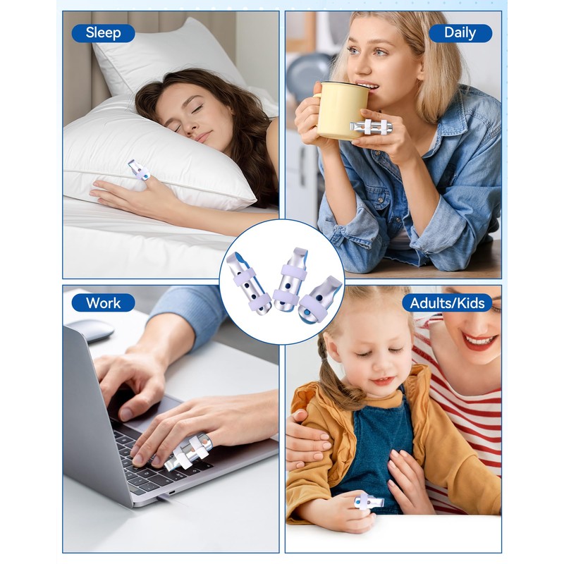 2 Pieces Finger Splints Metal Support Brace - Soft Foam