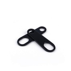 Duokon One Pair of Brackets Turn Signal Brackets, 1 Pair Custom Motorcycle Black Fog Light Shock Absorber Mounts, black