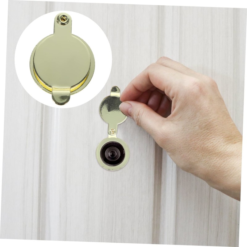 VILLFUL 5sets Peep Hole Cover Plate Door Peephole Cover Decorative
