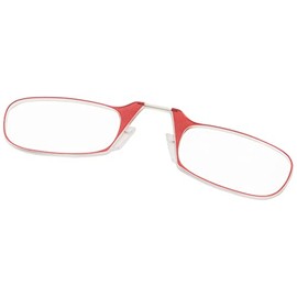 ThinOptics unisex-adult Reading Glasses + Black Universal Pod Case | Red Frames, 1.00 Strength Readers Red Frame / Black Case, 44 mm