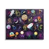Stupell Industries Alphabet Teaching Outer Space Astronomy Words Letters, Design