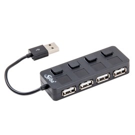 Connectland CL-U2MNHUB-4B 4 Ports USB V2.0 Mini Hub (Black)