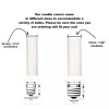 Creative Hobbies 2 Inch White Plastic Candle Cover For Candelabra