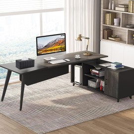 XNONE Tissue Box Cover PU Leather Tissue Box Holder Rectangle Tissue Organizer Napkin Dispenser for Home,Office,Restaurant,Dresser,Car,Bathroom Decor (Black Checker)