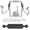 MINIFOCUS 2PCS Carbon Fiber Underwater Float Arm, D40mm, 8", for