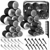 obeoby 4 Sizes Self-Grip Hair Rollers Set - 50 Pcs